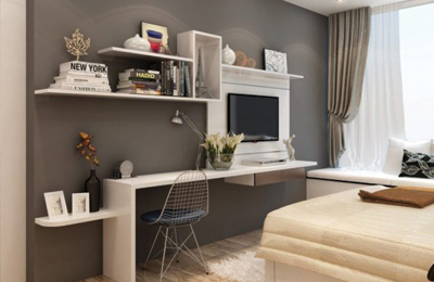 Mẫu phòng ngủ kế hợp làm việc