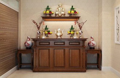10 mẫu phòng thờ trang nghiêm và thanh tịnh
