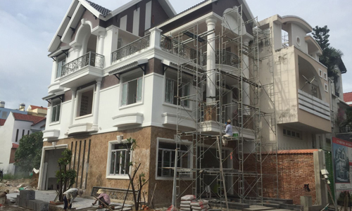 Thi công phần thô và nhân công hoàn thiện
